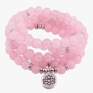 GVUSMIL 8mm 108 Mala Beads Wrap Bracelet Necklace for Yoga